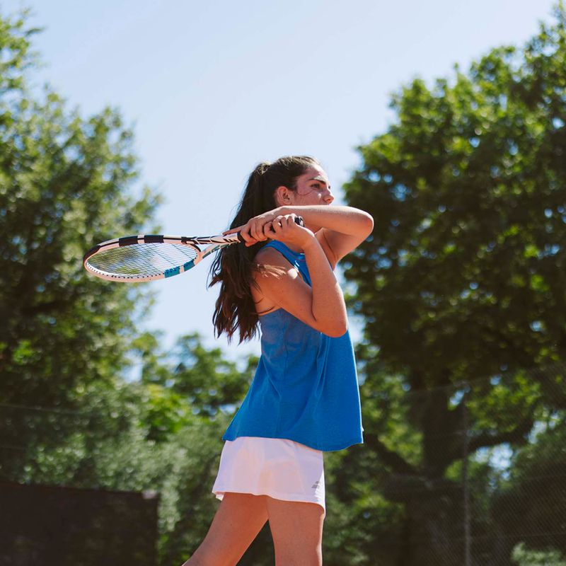 Racchetta da tennis da donna Babolat Evo Drive Lite bianco/blu 8