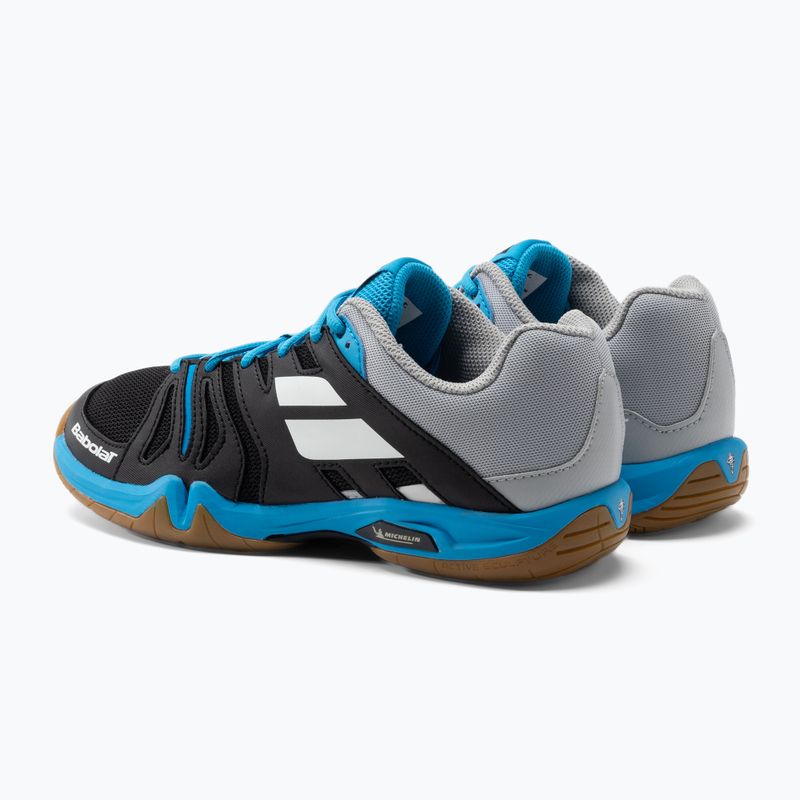 Scarpe da badminton da uomo Babolat 22 Shadow Team nero/blu 3