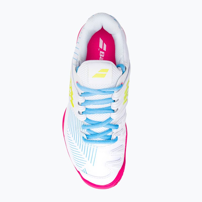 Scarpe da tennis Babolat donna 22 Propulse Fury Clay bianco/zolfo primavera 6