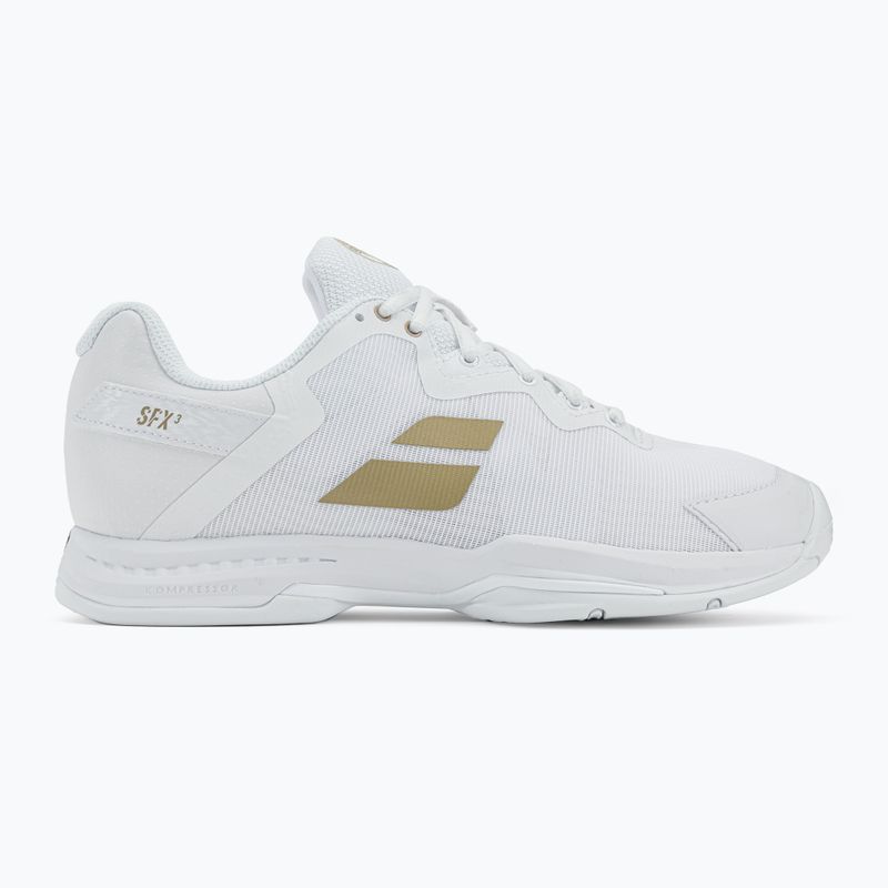 Babolat scarpe da tennis uomo 22 SFX3 All Court Wimbledon bianco/oro 2