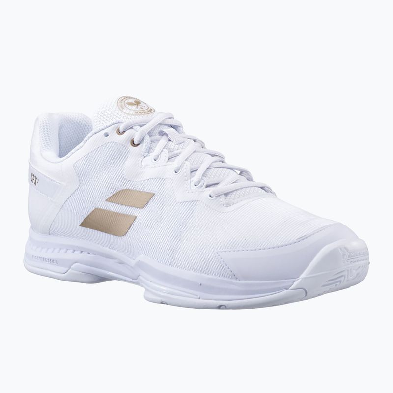 Babolat scarpe da tennis uomo 22 SFX3 All Court Wimbledon bianco/oro 11
