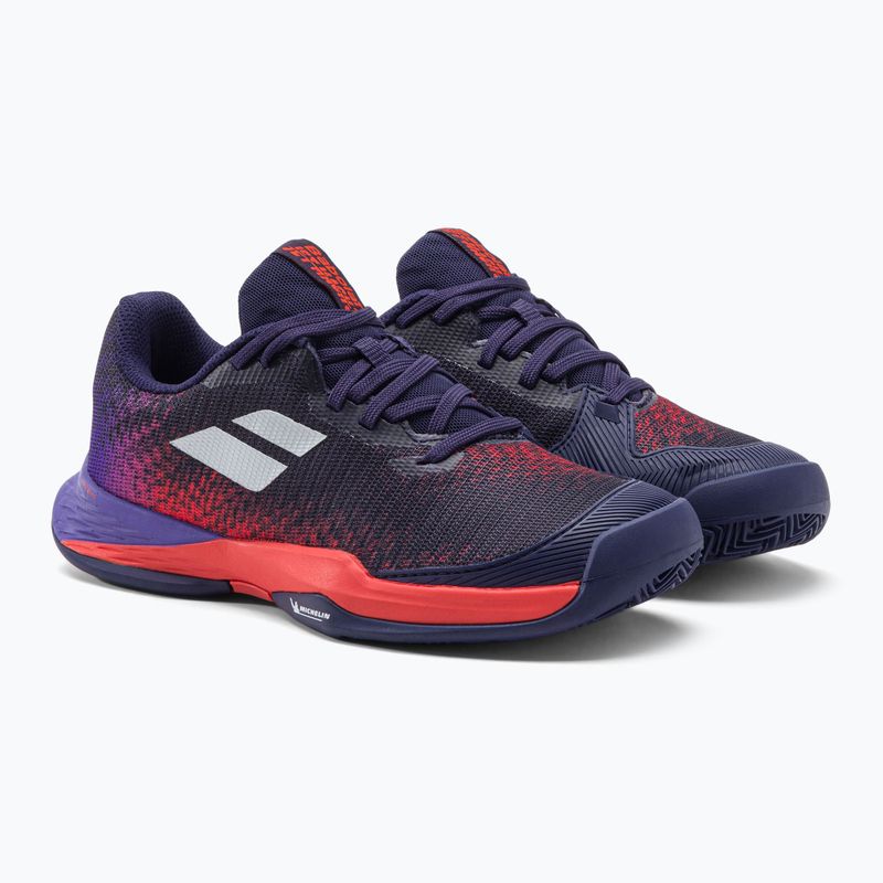 Babolat 22 Jet Mach 3 Clay scarpe da tennis per bambini con nastro blu 5