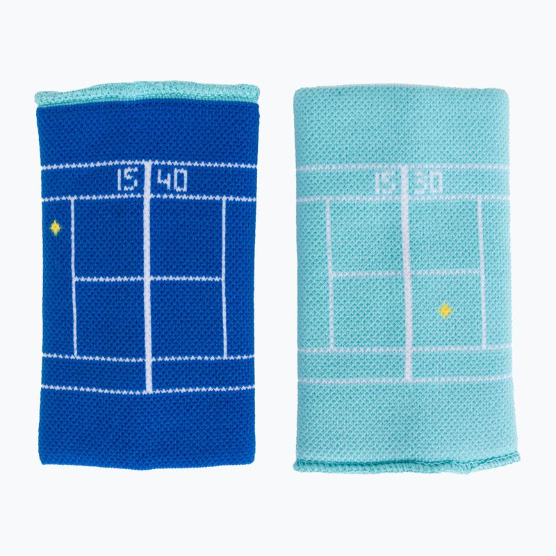 Babolat Reversible JB wrist wraps 2 pcs angel/directoire blue 2