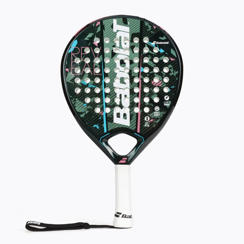 Racchetta da paddle Babolat Reveal da donna nero/verde/rosa/blu