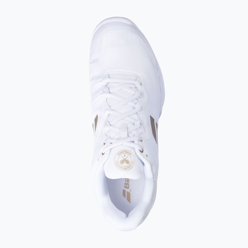 Scarpe da tennis Babolat donna SFX3 AC Wimbledon bianco/oro 14