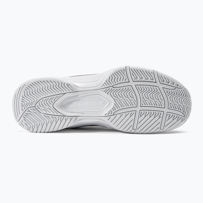 Scarpe da tennis Babolat donna SFX3 AC Wimbledon bianco/oro 5