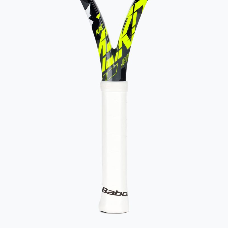 Racchetta da tennis Babolat Pure Aero Junior 26 grigio/giallo/bianco per bambini 4