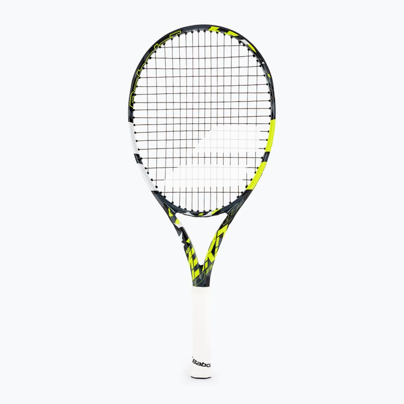 Racchetta da tennis Babolat Pure Aero Jr 25 per bambini grigio/giallo/bianco