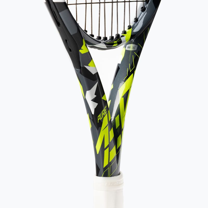 Racchetta da tennis Babolat Pure Aero Jr 25 per bambini grigio/giallo/bianco 4