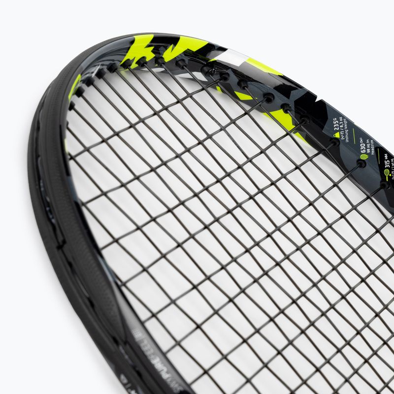 Racchetta da tennis Babolat Pure Aero Jr 25 per bambini grigio/giallo/bianco 5