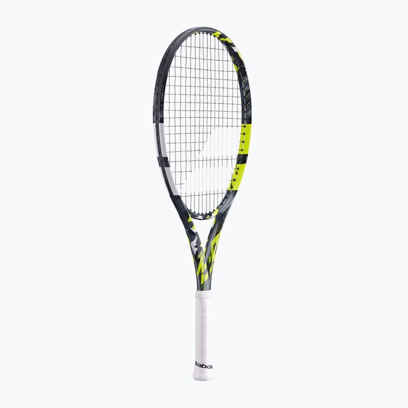 Racchetta da tennis Babolat Pure Aero Junior 25 grigio/giallo/bianco per bambini 2