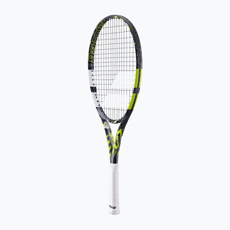 Racchetta da tennis Babolat Pure Aero Junior 25 grigio/giallo/bianco per bambini 3