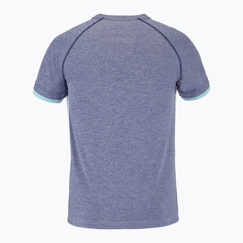 Maglietta da tennis Babolat Play Crew Neck uomo bianco/blu heather 2