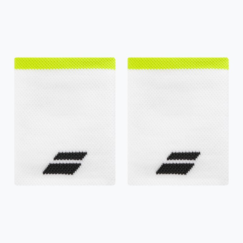 Polsino Babolat Logo Jumbo 2 pezzi bianco/aero 2