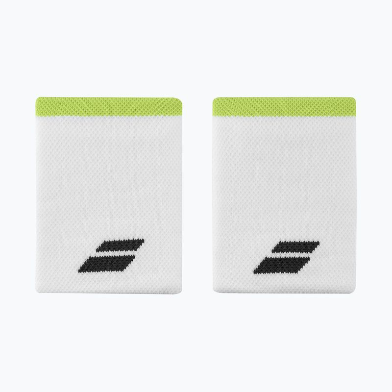 Polsino Babolat Logo Jumbo 2 pezzi bianco/aero 3