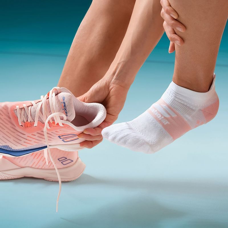 Calze Babolat Badminton Pro Crew W donna bianco/rosa inglese 3