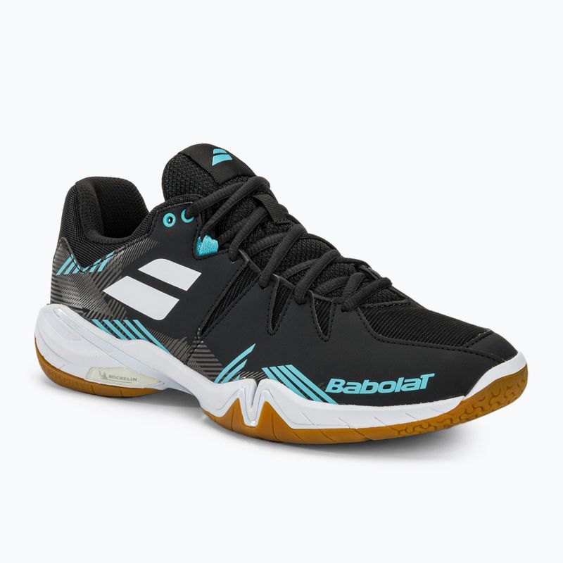 Babolat Shadow Spirit scarpe da badminton uomo nero/azzurro