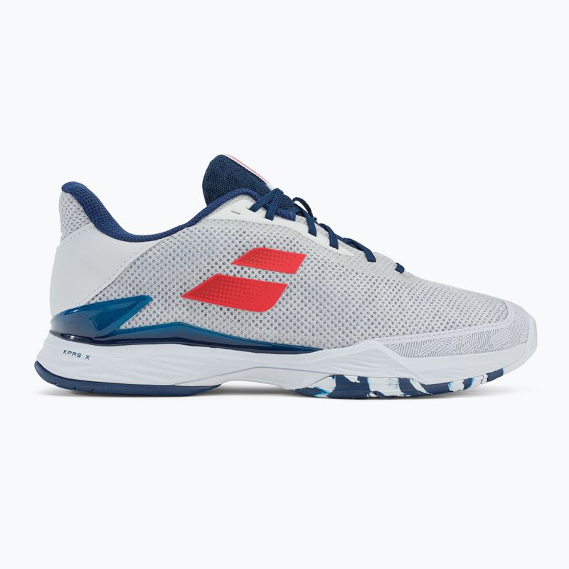 Scarpe da tennis da uomo Babolat Jet Tere All Court bianco/blu scuro 2