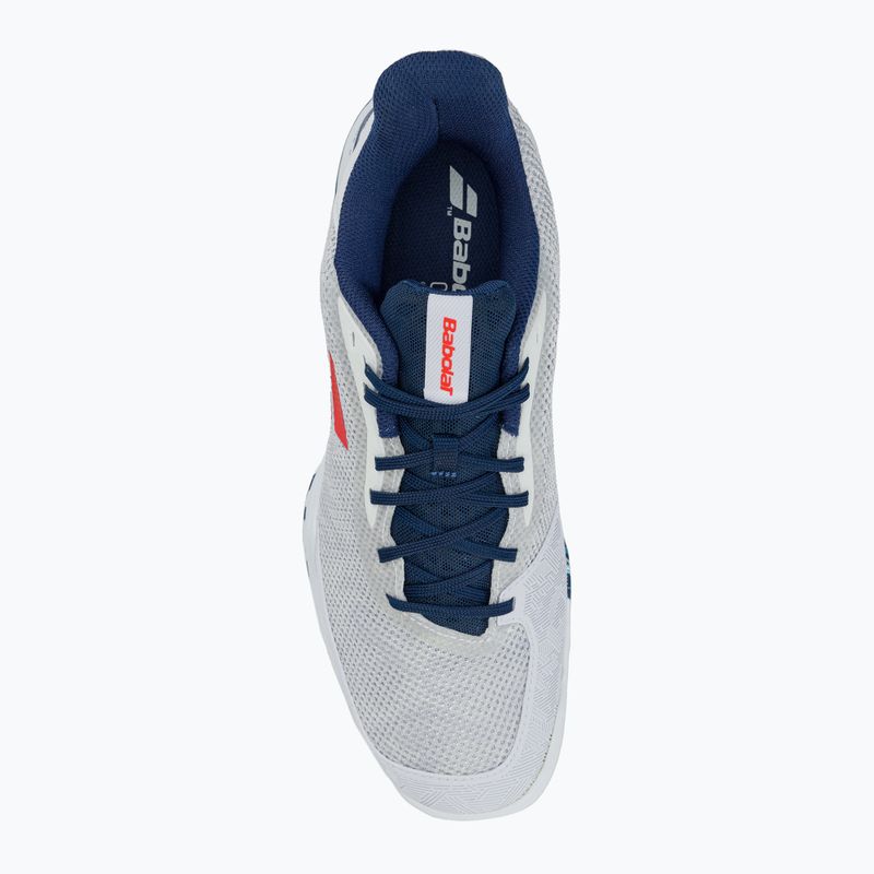 Scarpe da tennis da uomo Babolat Jet Tere All Court bianco/blu scuro 6