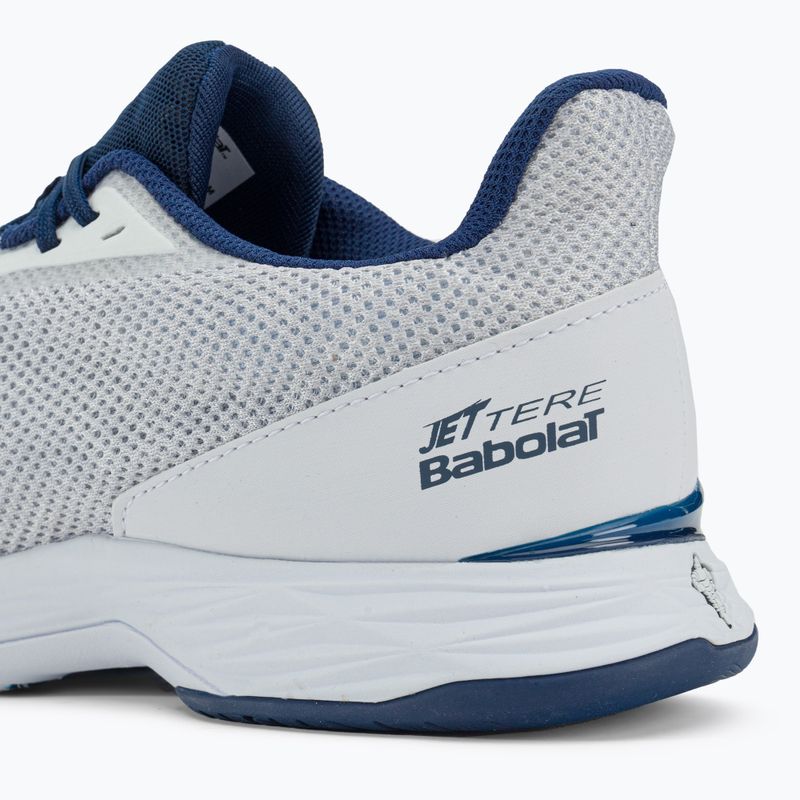 Scarpe da tennis da uomo Babolat Jet Tere All Court bianco/blu scuro 11
