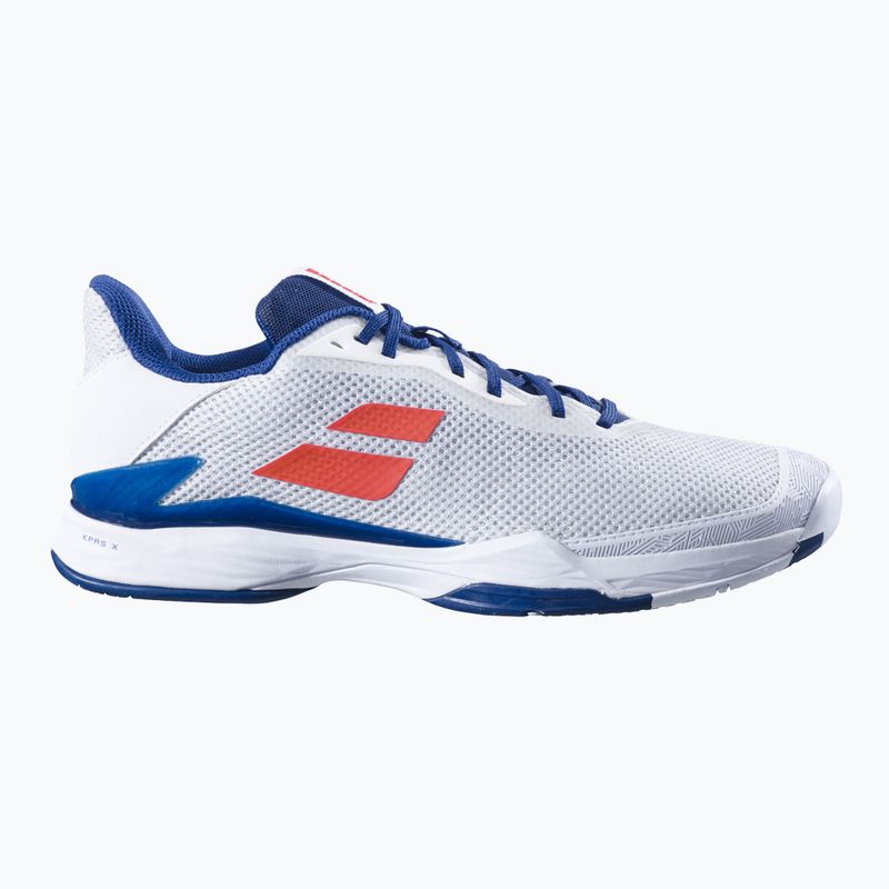 Scarpe da tennis da uomo Babolat Jet Tere All Court bianco/blu scuro 13