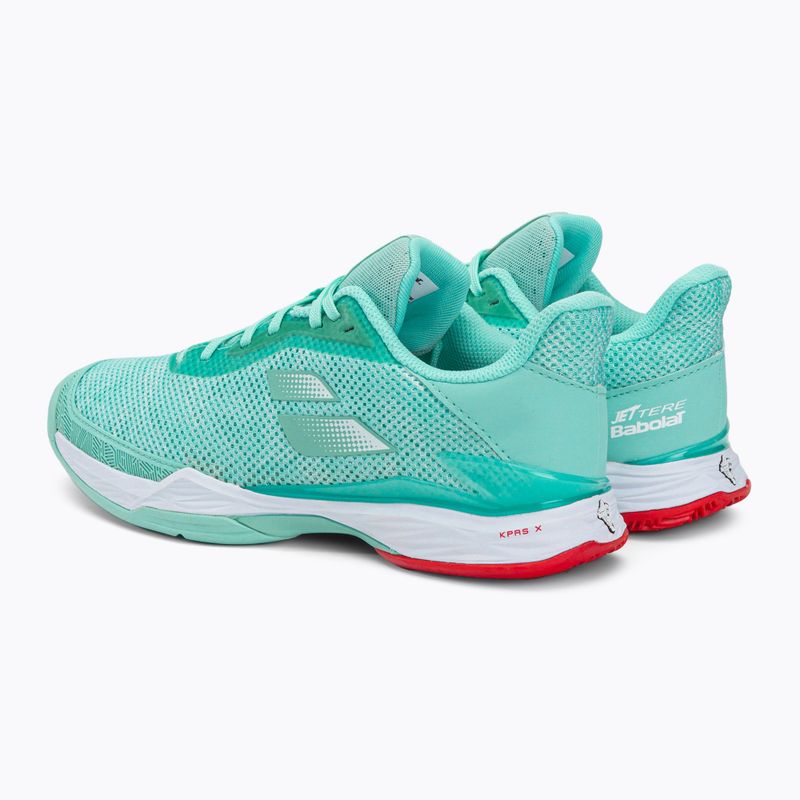 Babolat Jet Tere Clay scarpe da tennis donna yucca/bianco 3