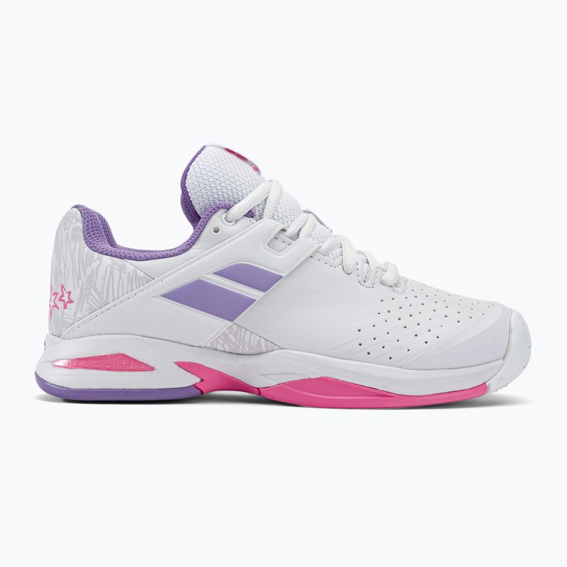 Babolat Propulse All Court JR scarpe da tennis per bambini bianco/lavanda 2