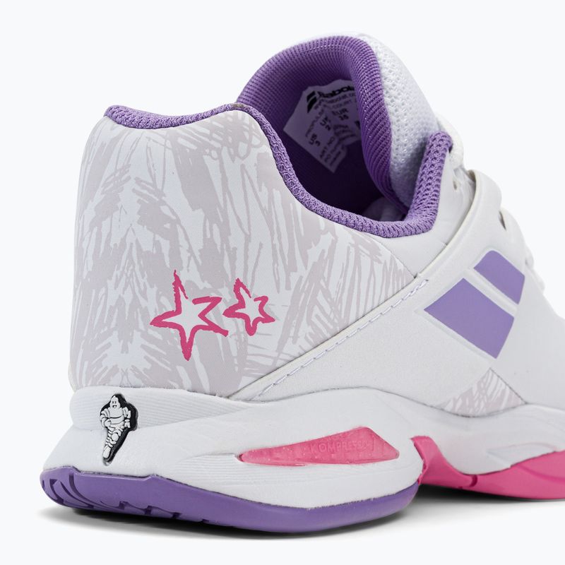 Babolat Propulse All Court JR scarpe da tennis per bambini bianco/lavanda 9