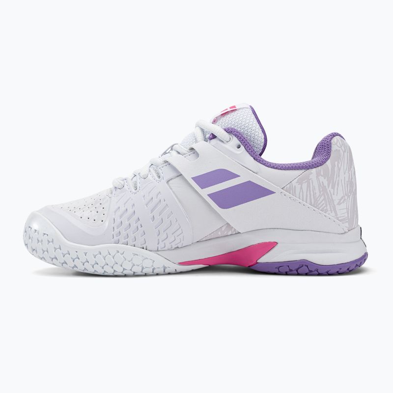 Babolat Propulse All Court JR scarpe da tennis per bambini bianco/lavanda 10