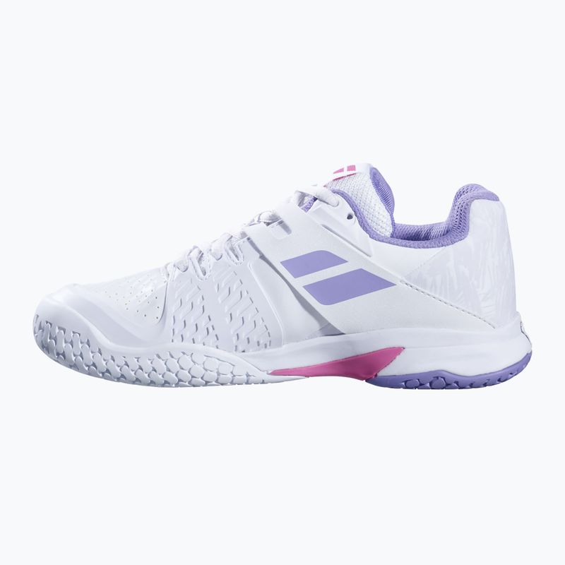 Babolat Propulse All Court JR scarpe da tennis per bambini bianco/lavanda 13