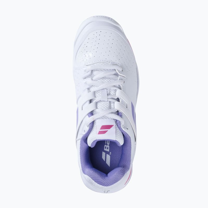 Babolat Propulse All Court JR scarpe da tennis per bambini bianco/lavanda 15