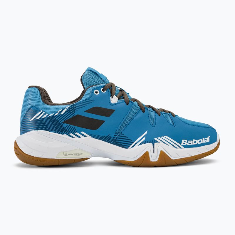 Scarpe da badminton Babolat Shadow Spirit blu/nero da uomo 2