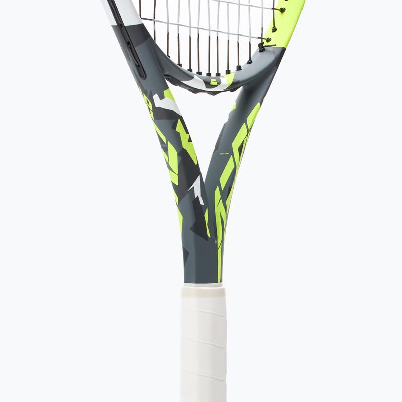 Racchetta da tennis per bambini Babolat Aero Junior 26 grigio/giallo/bianco 4