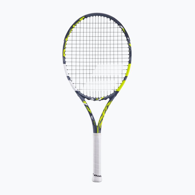 Racchetta da tennis per bambini Babolat Aero Junior 26 grigio/giallo/bianco 6