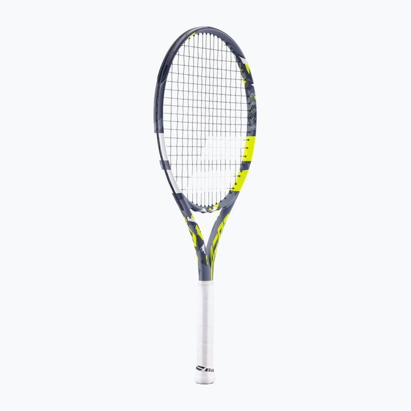 Racchetta da tennis per bambini Babolat Aero Junior 26 grigio/giallo/bianco 7