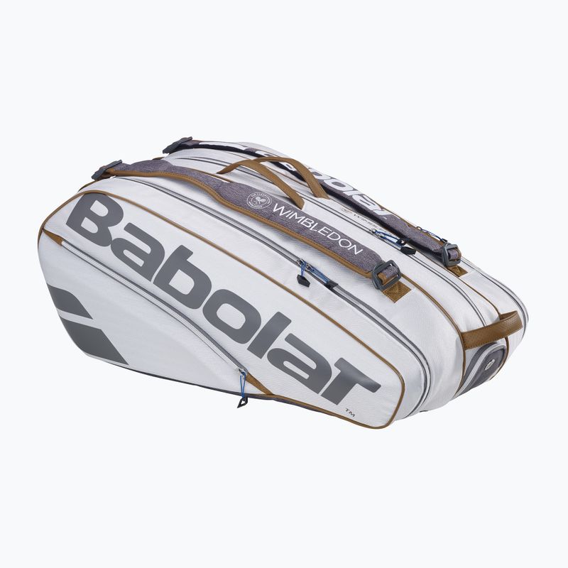 Borsa da tennis Babolat RH X9 Pure Wimbledon 73 l bianco