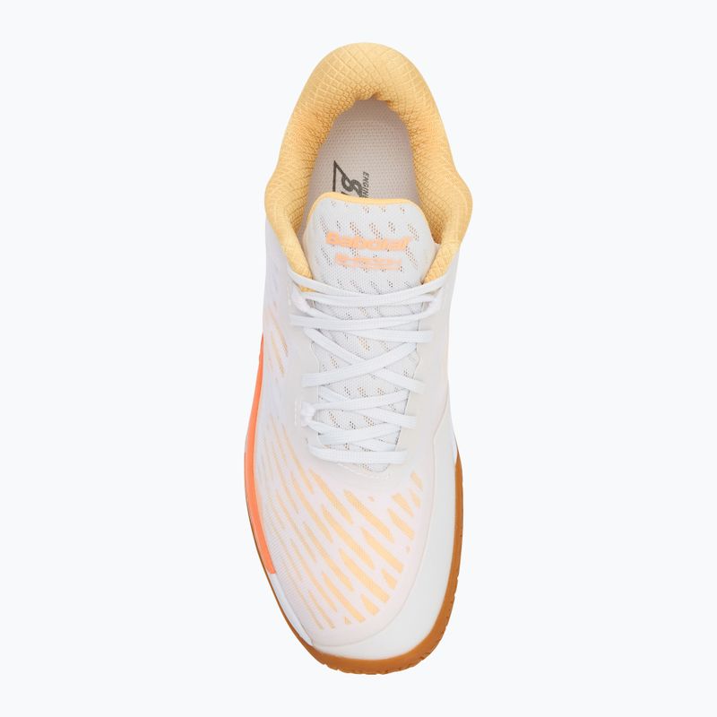 Scarpe da badminton da donna Babolat Shadow Tour 5 W bianco/giallo 5