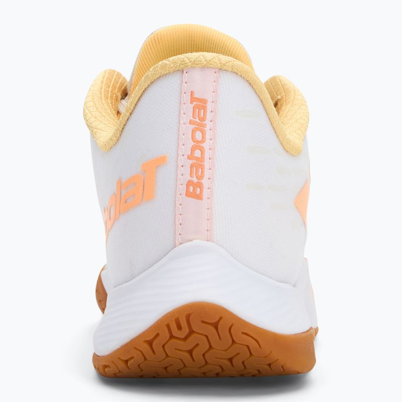 Scarpe da badminton da donna Babolat Shadow Tour 5 W bianco/giallo 6