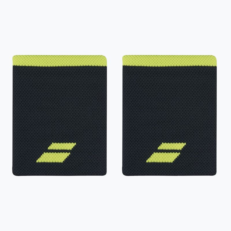 Polsino Babolat Logo Jumbo 2 pezzi nero/aero