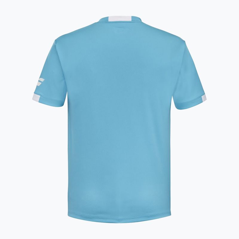 Maglietta Babolat Play a girocollo da uomo blu ciano 9
