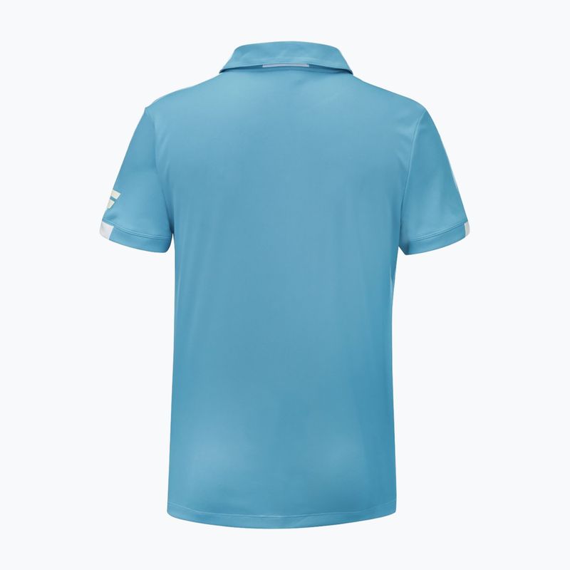 Polo Babolat Play uomo blu ciano 2