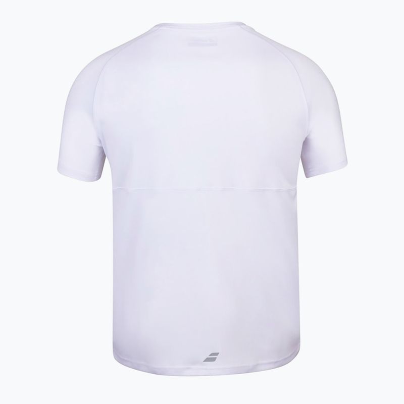 Maglietta Babolat Play Crew Neck da bambino bianco/bianco 3