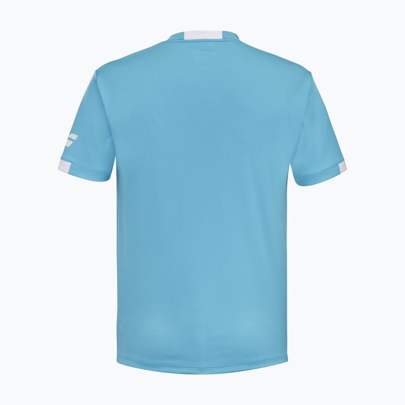 Maglietta Babolat Play Crew Neck Jr da bambino blu ciano 2