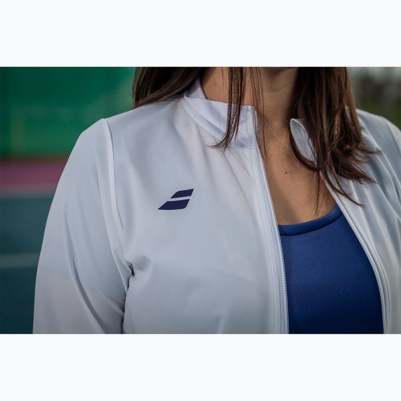 Felpa tennis donna Babolat Play bianco/bianco 4