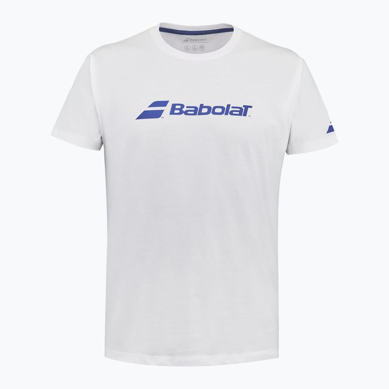 Maglietta Babolat Exercise uomo bianco/bianco