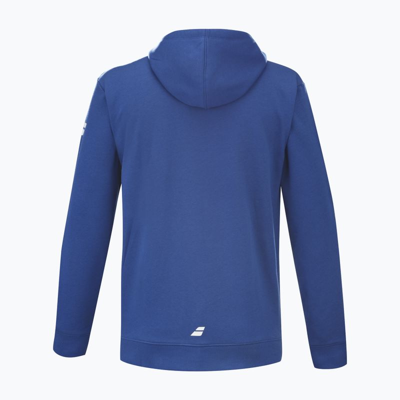 Felpa da tennis da uomo Babolat Exercise con cappuccio blu sodalite 2