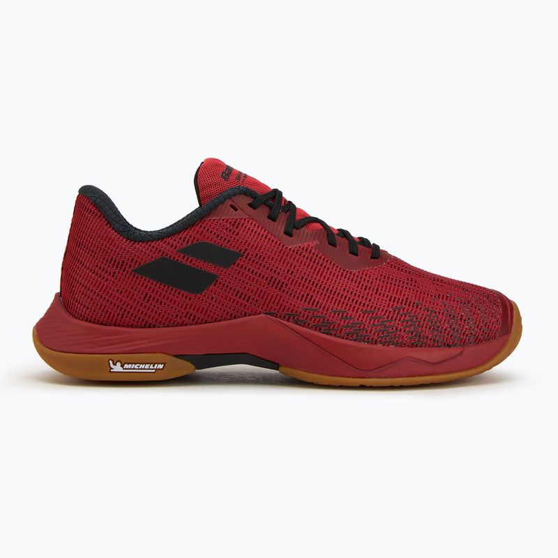 Babolat Shadow Spirit 2 nero/rosso papavero scarpa da badminton da uomo 2