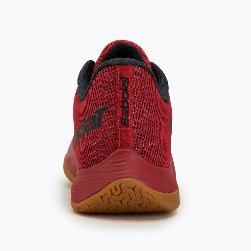 Babolat Shadow Spirit 2 nero/rosso papavero scarpa da badminton da uomo 6
