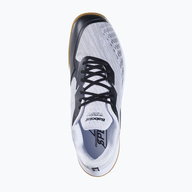 Scarpa da badminton da uomo Babolat Shadow Spirit 2 bianco/nero 12