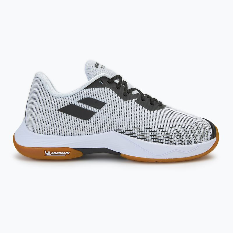 Scarpa da badminton da uomo Babolat Shadow Spirit 2 bianco/nero 2